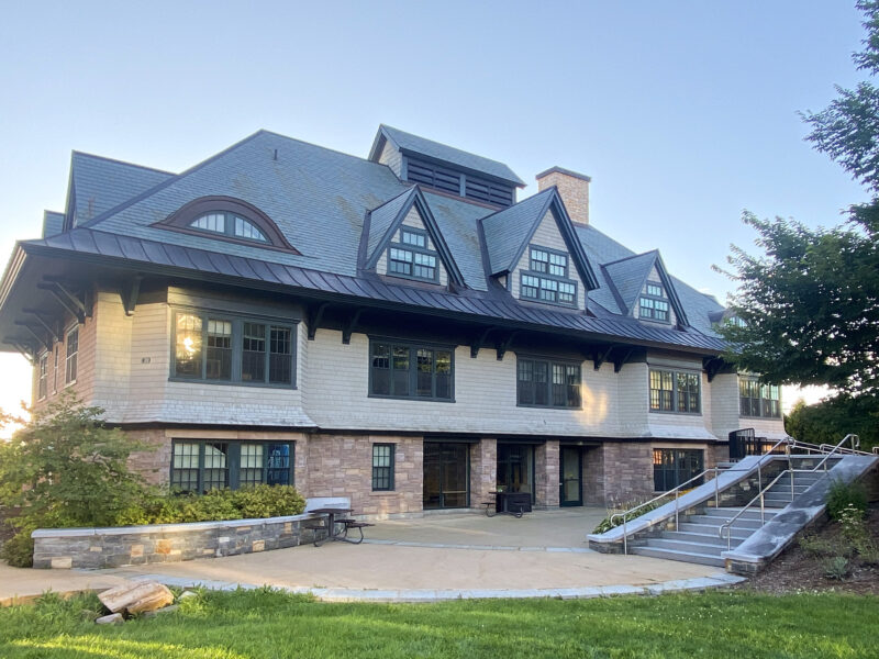 A photo of Lakeview hall during the daytime