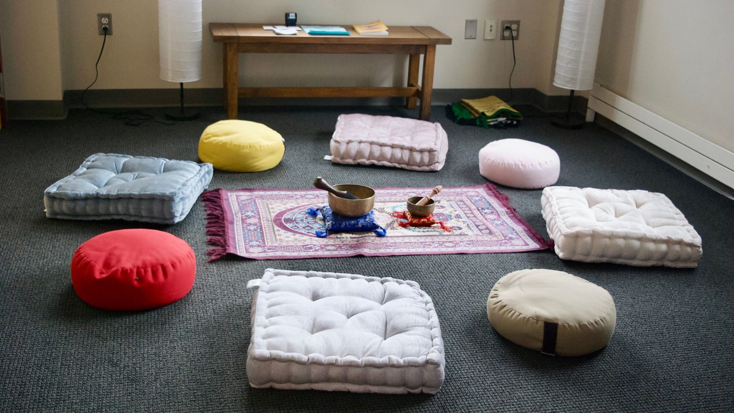 interfaith room with religious items