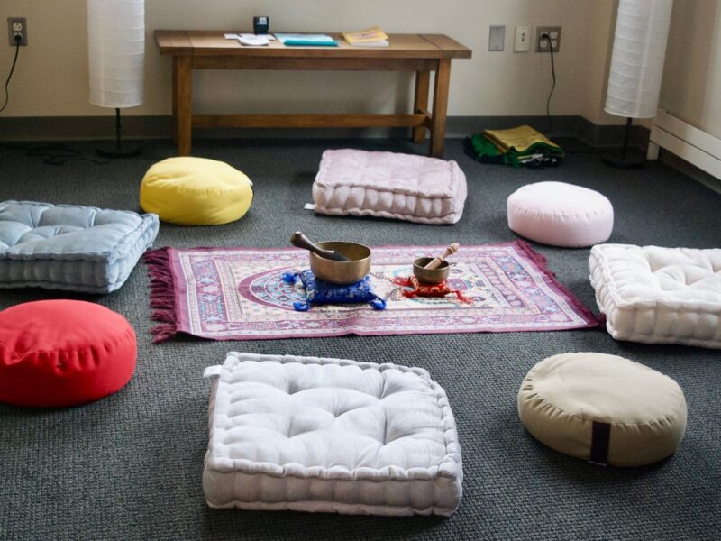 interfaith room with religious items