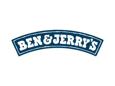 Ben & Jerry's logo in navy