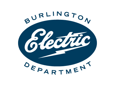 burlington electric logo in navy