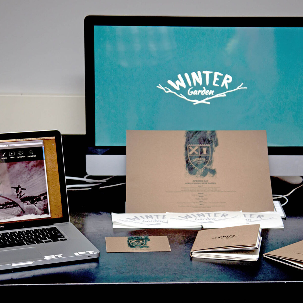 A view of a graphic design project