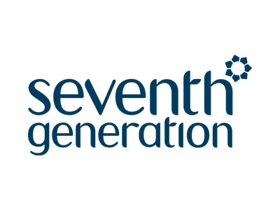 Seventh Generation logo in navy