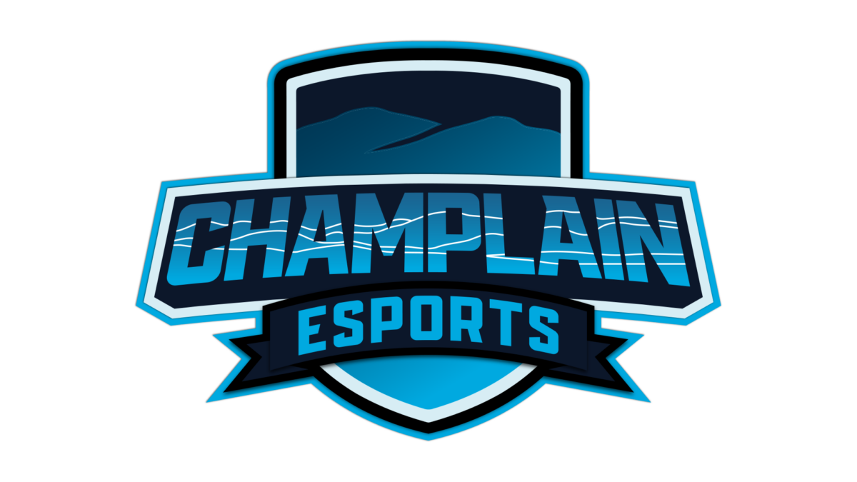 Transparent blue Champlain Esports logo
