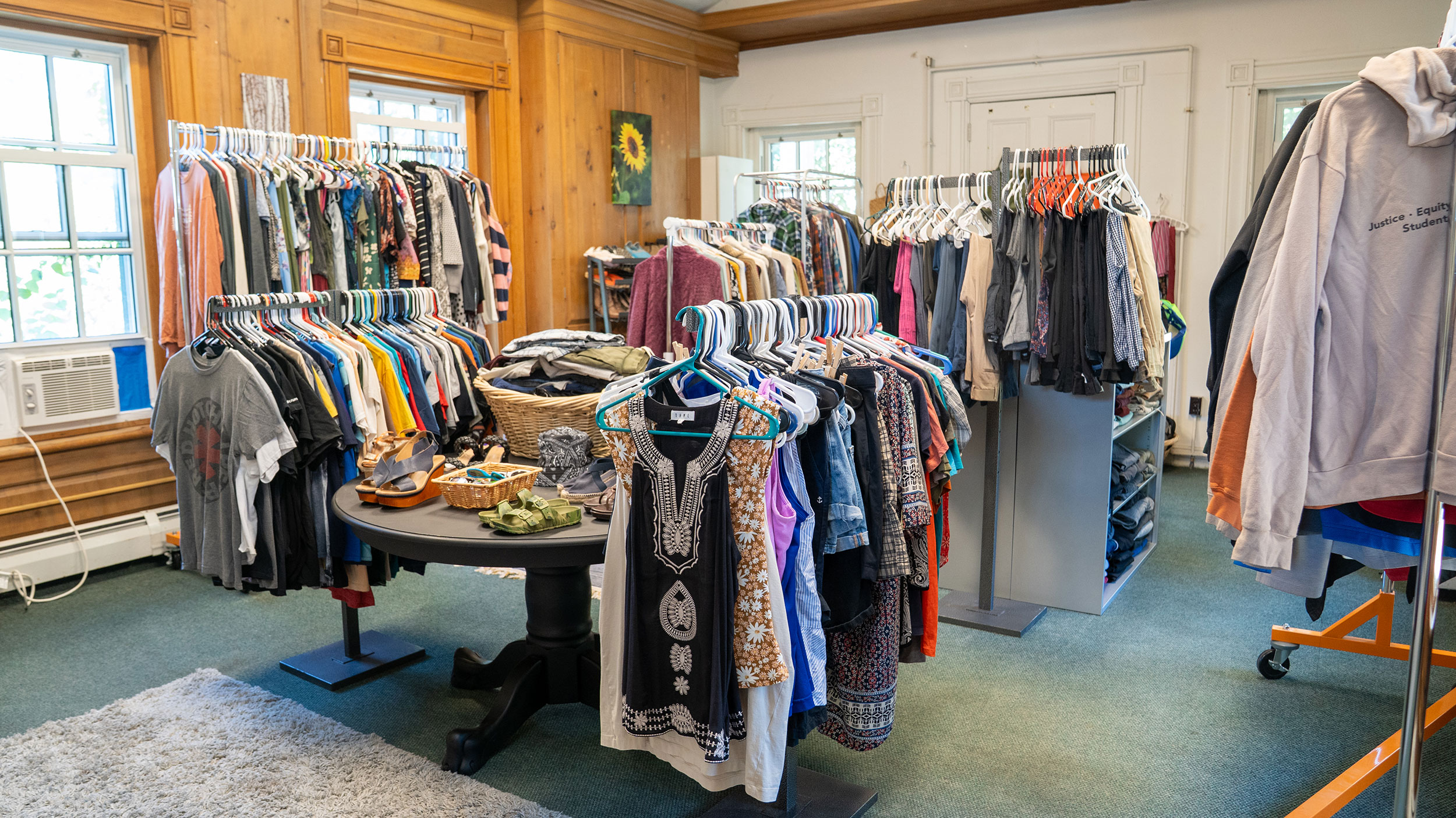 chauncey's closet filled with clothes and shoes