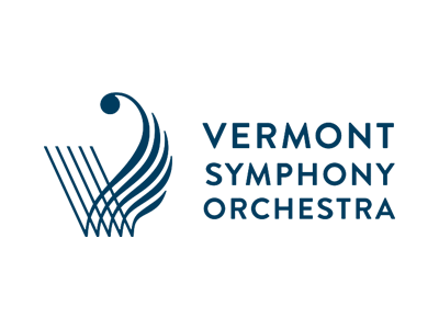 vermont symphony orchestra logo in navy
