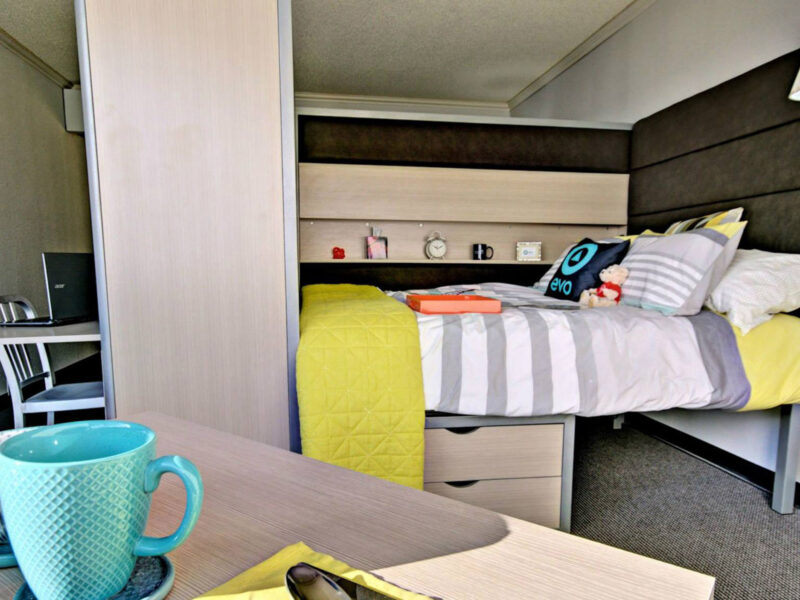 EVO student housing, sleeping area
