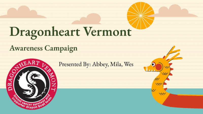 intro slide from a communication student's capstone presentation