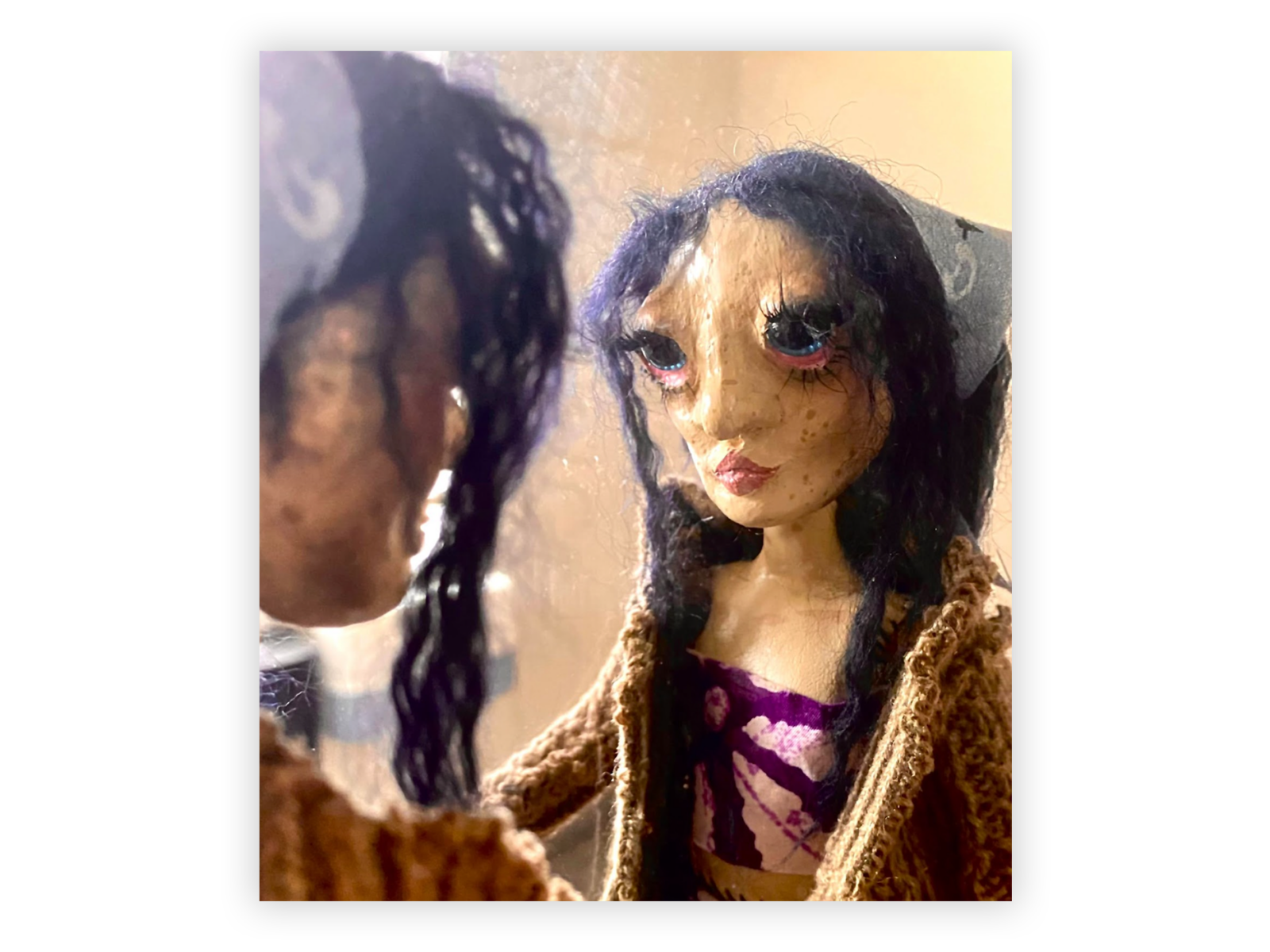 a photo of a doll made by a creative media student