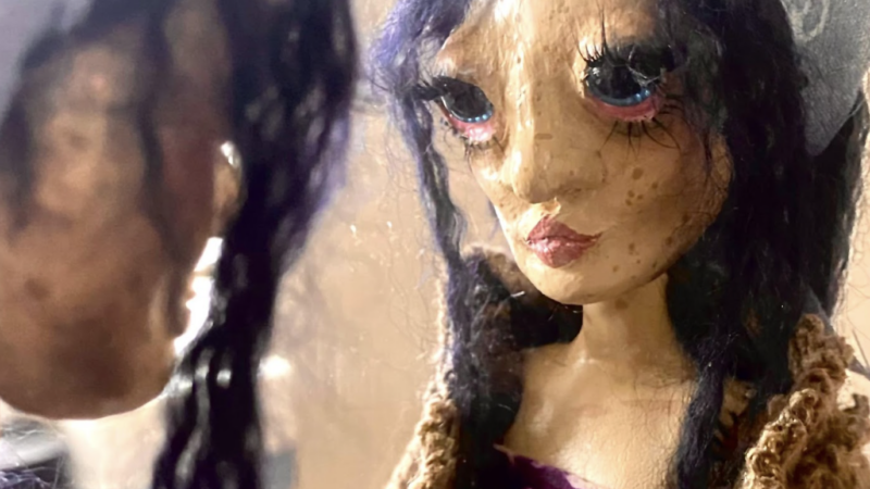 a photo of a doll made by a creative media student