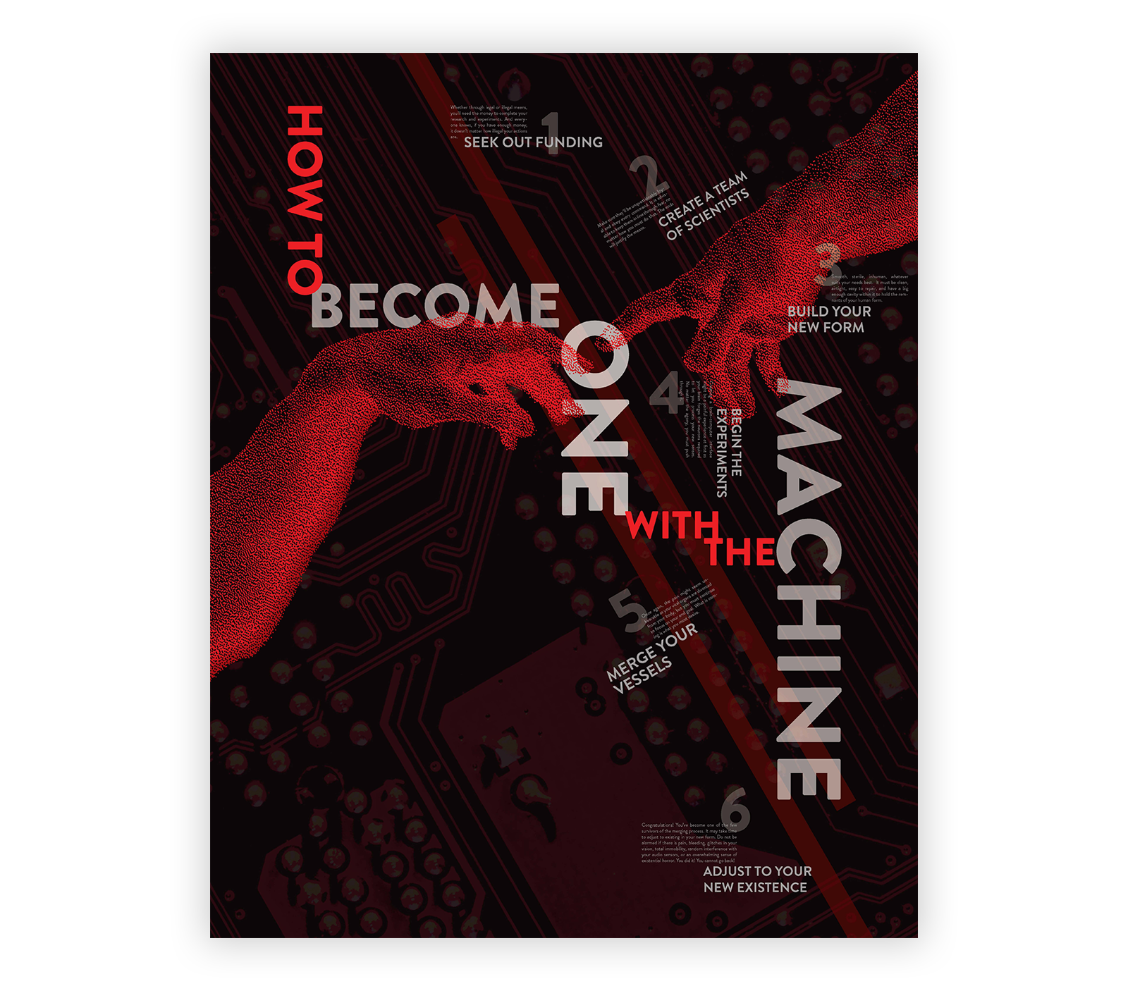 typographic poster design by a graphic design & visual communication student
