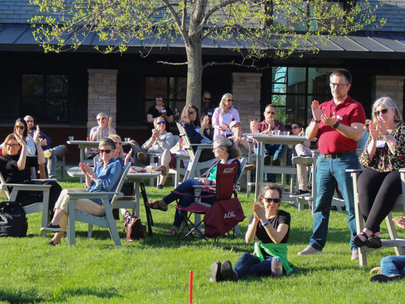 Staff and Faculty celebrate at the employee recognition event