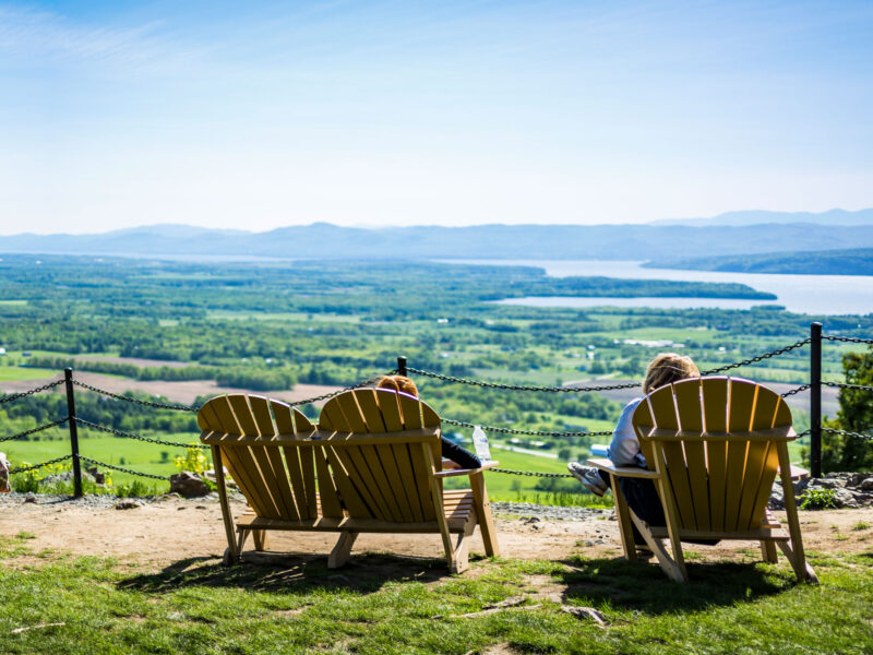 View from the top of Mount Philo in Vermont