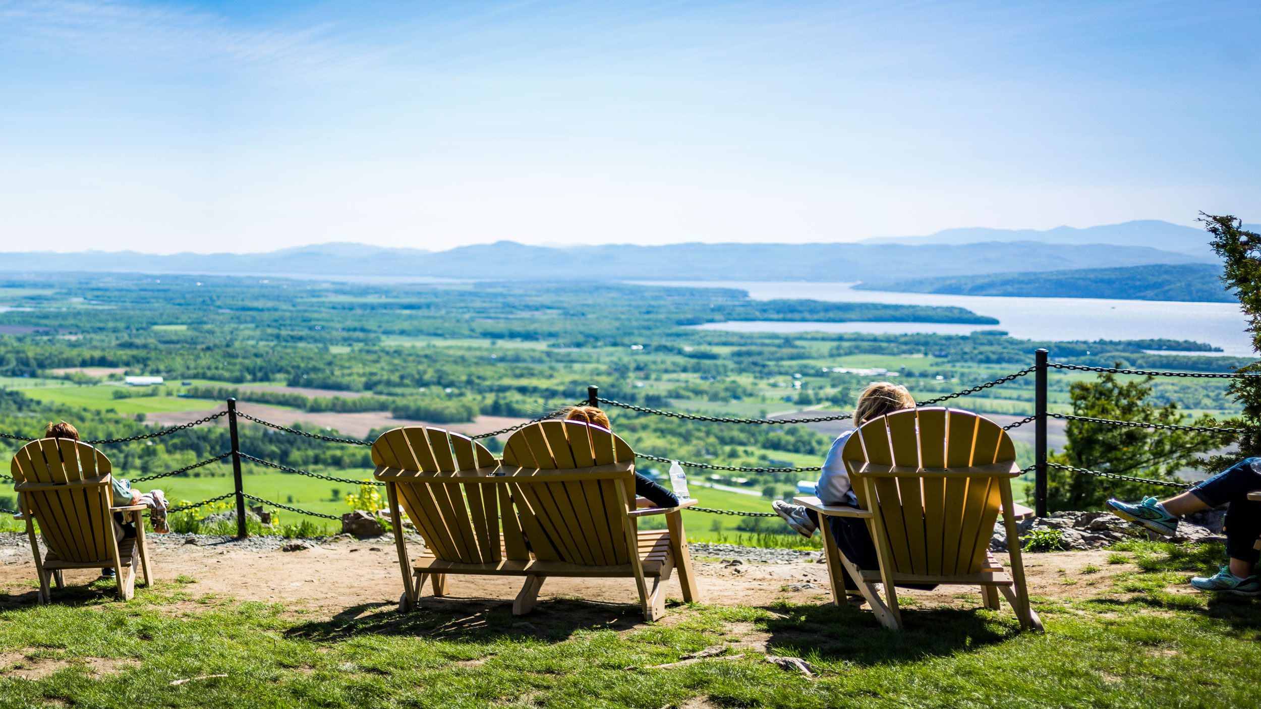 View from the top of Mount Philo in Vermont