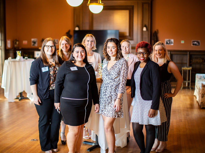 SWIB members in the Morgan Room on campus
