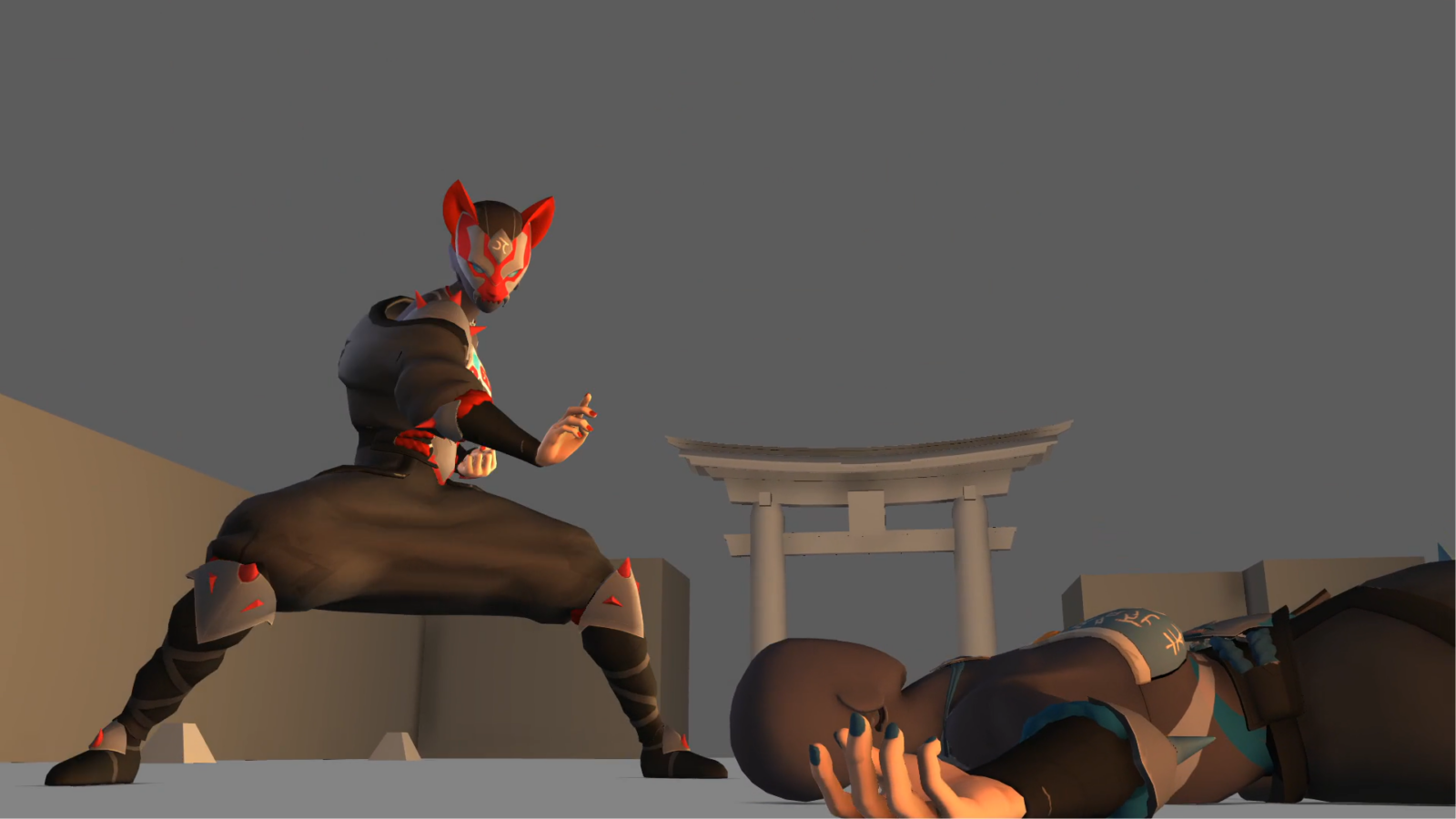 a screenshot from a game art student's animated demo reel