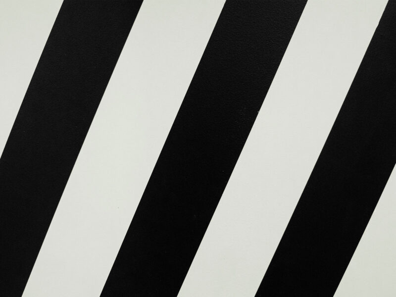 black and white stripes