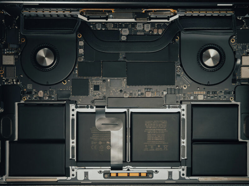 inside of a mac laptop
