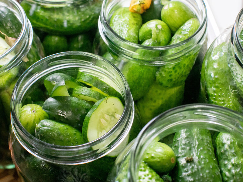 jars of pickles