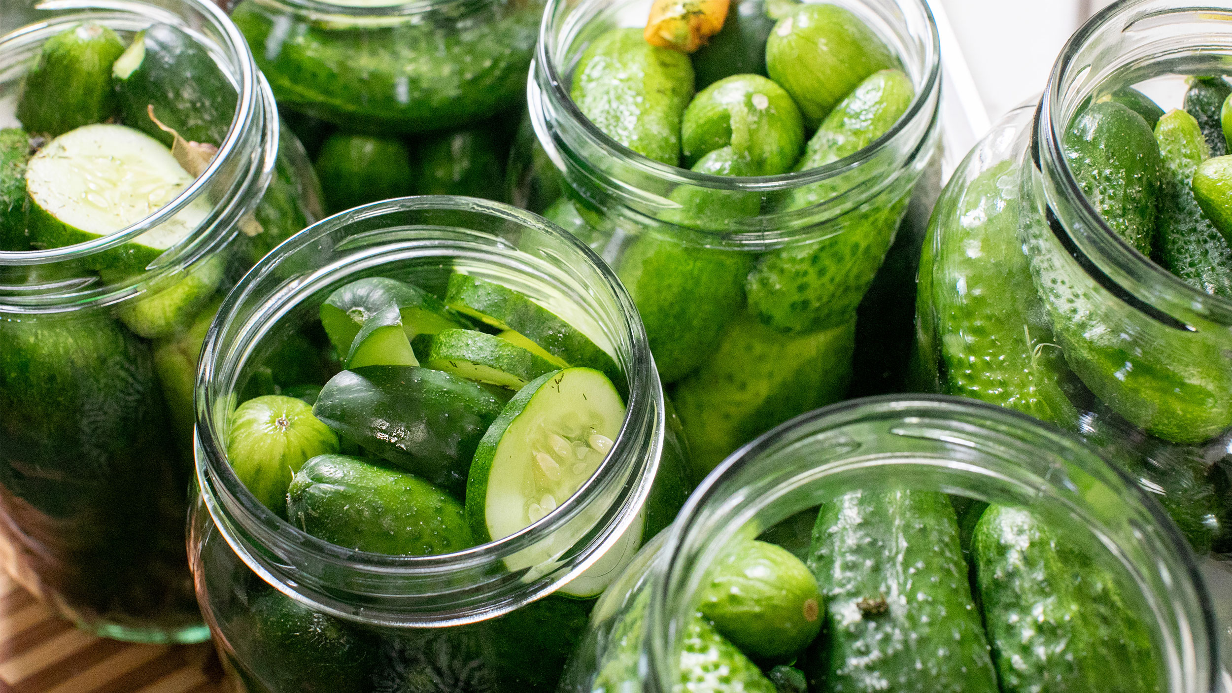 jars of pickles