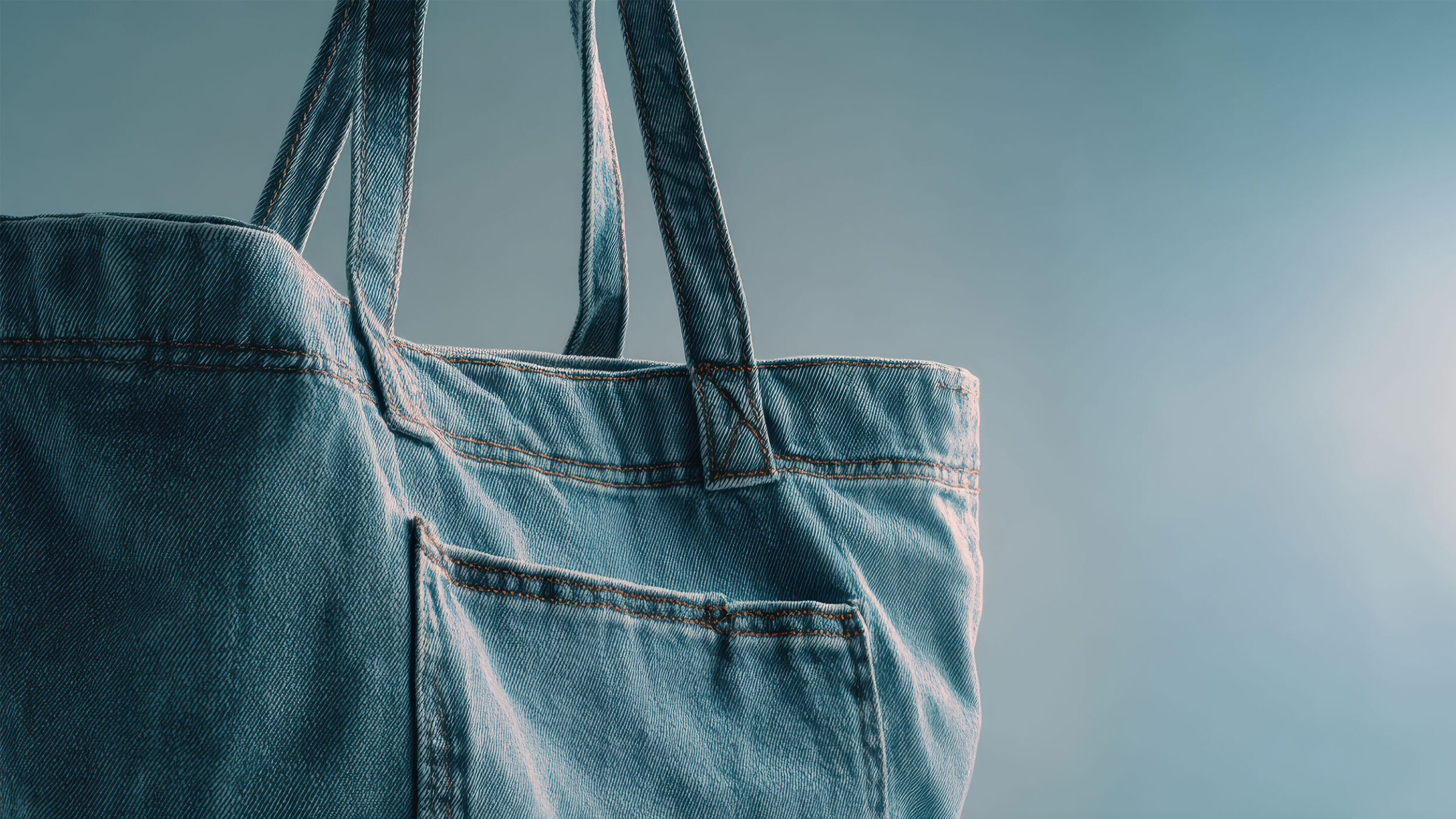 denim tote bag