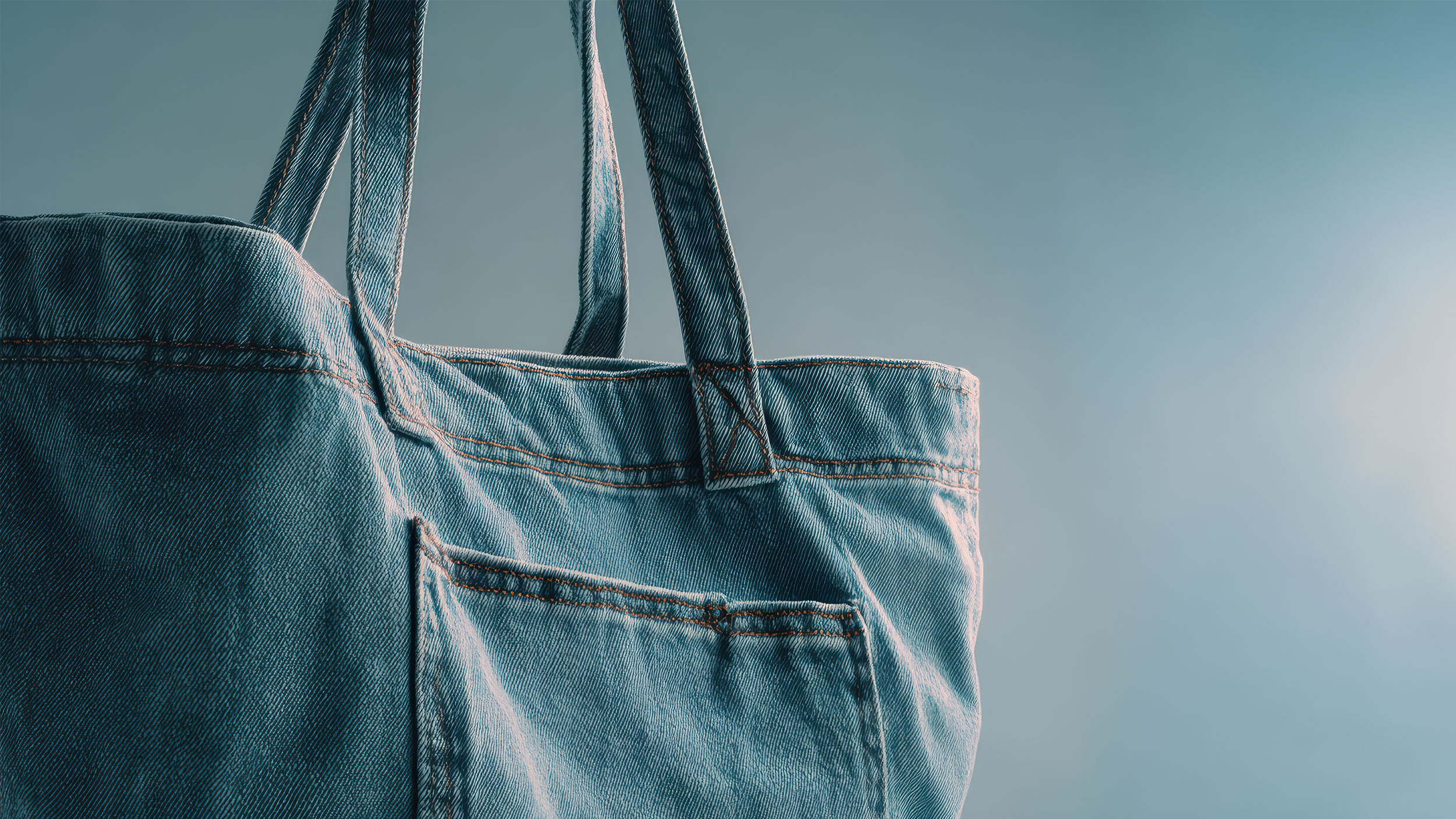 denim tote bag