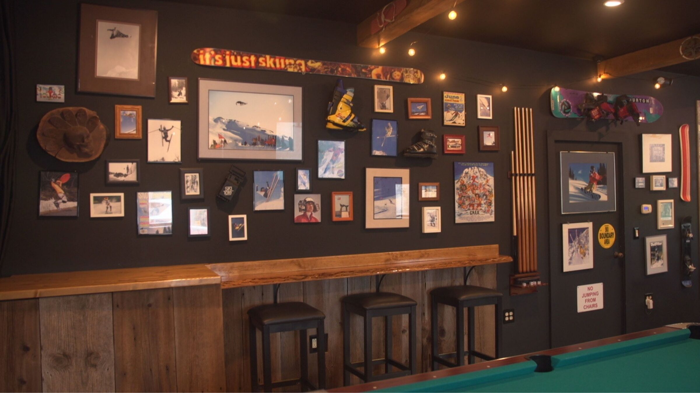 Community wall in the event space