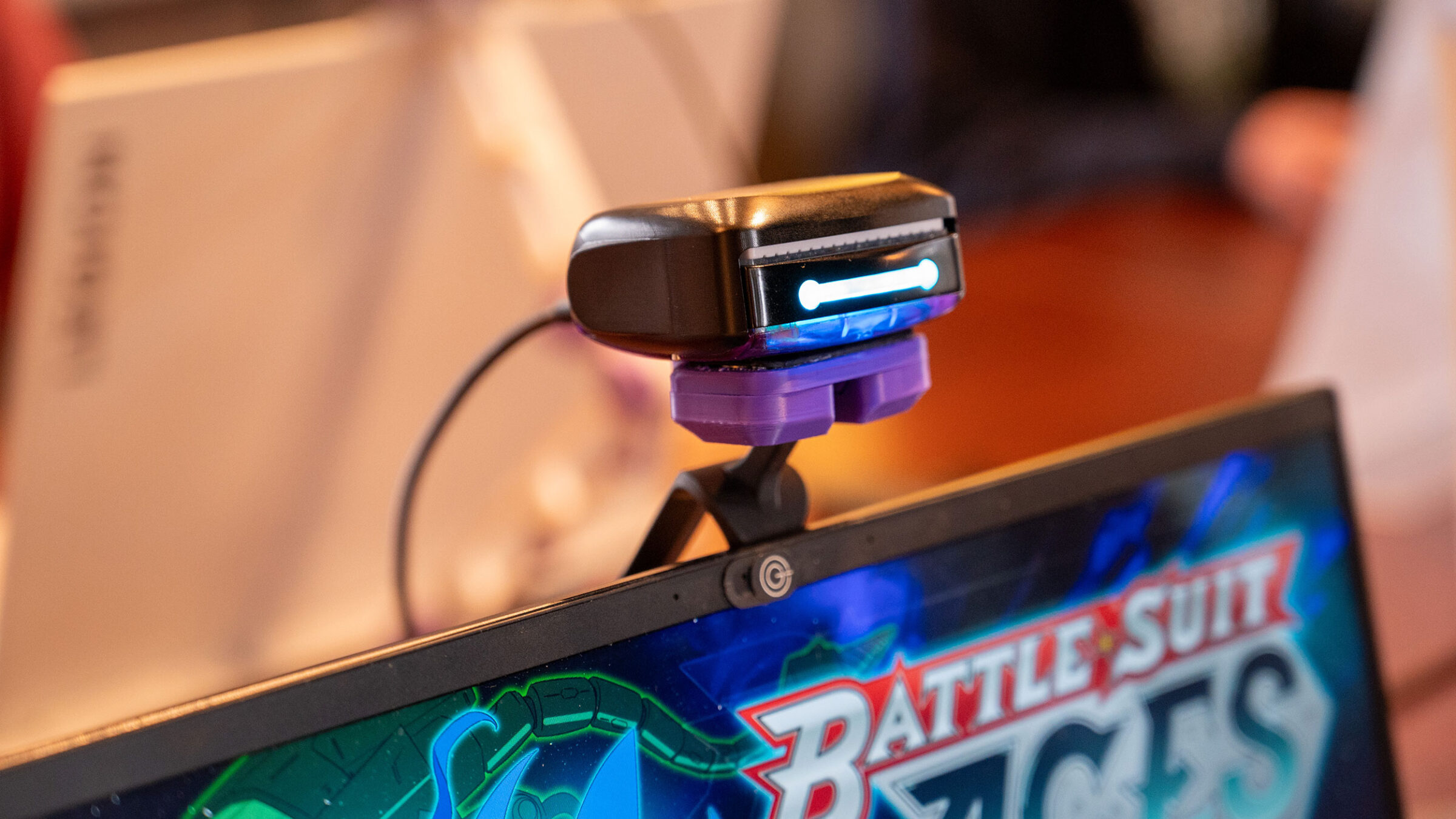 The Omara device by OVR Technology, attached to a computer.