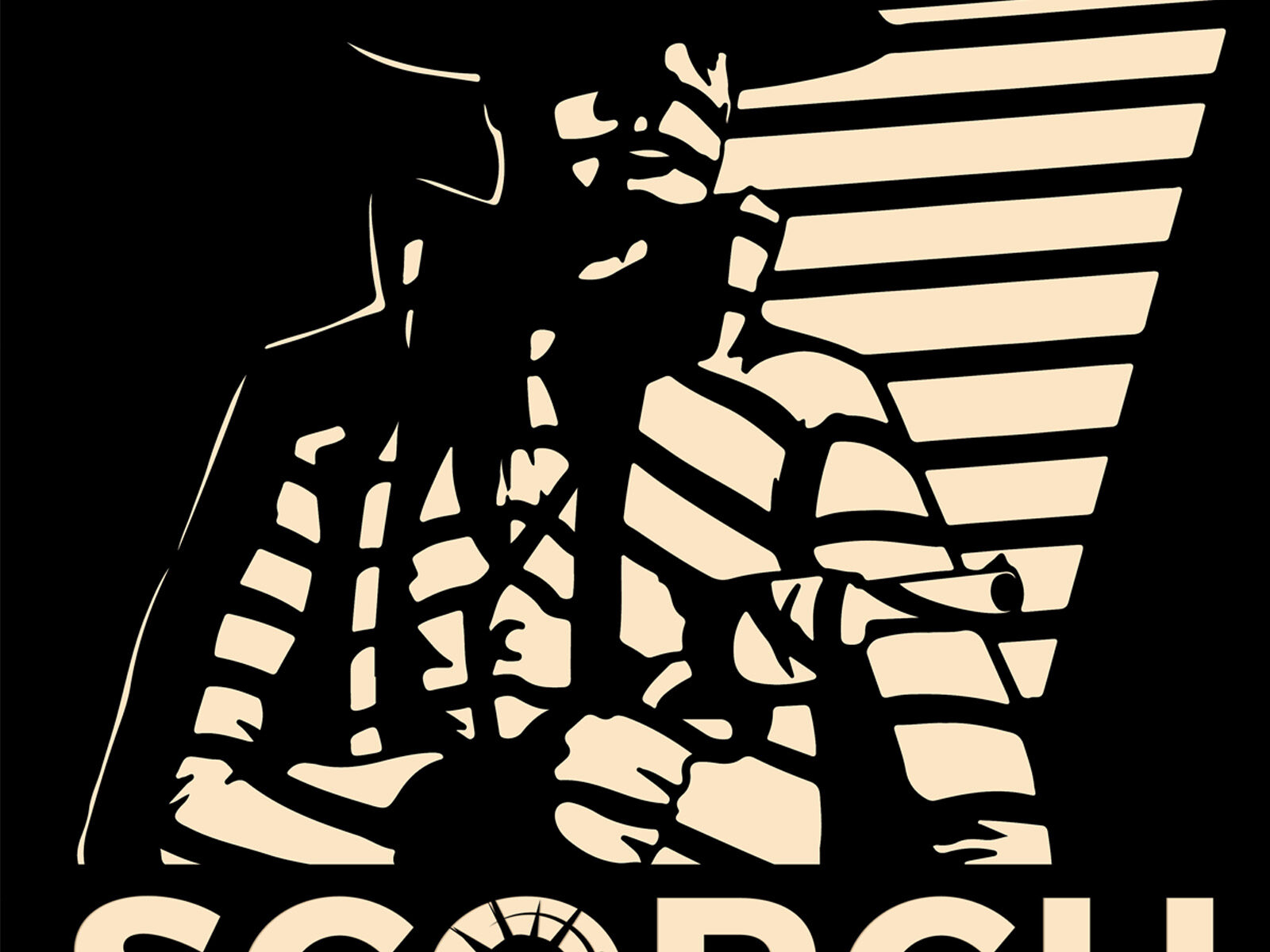a game studio senior show game Scorch noir colored logo