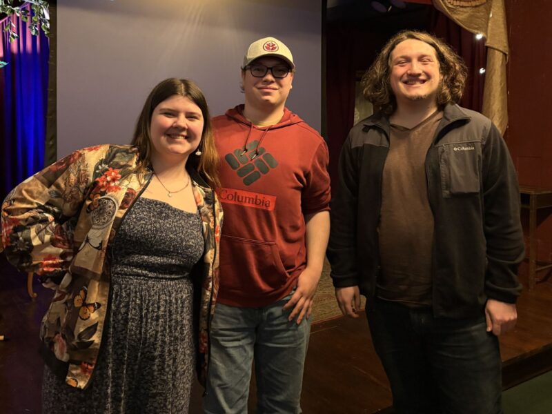 Madeline Grenier at GDC with fellow BreakABull Members