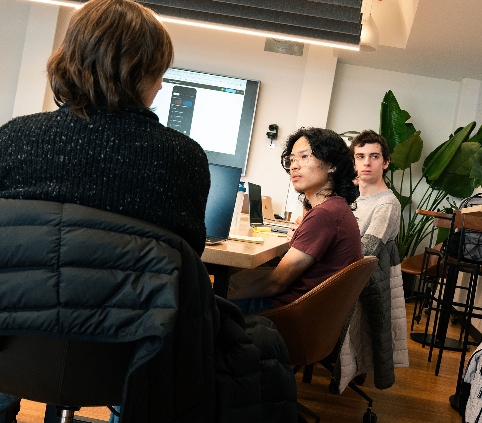 Andy Zheng and classmates presnt at BETA Technologies