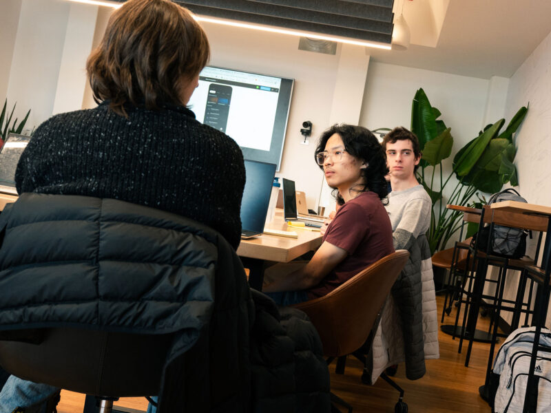 Andy Zheng and classmates presnt at BETA Technologies