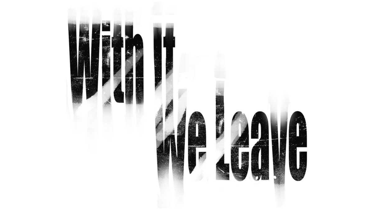 With it we leave logo