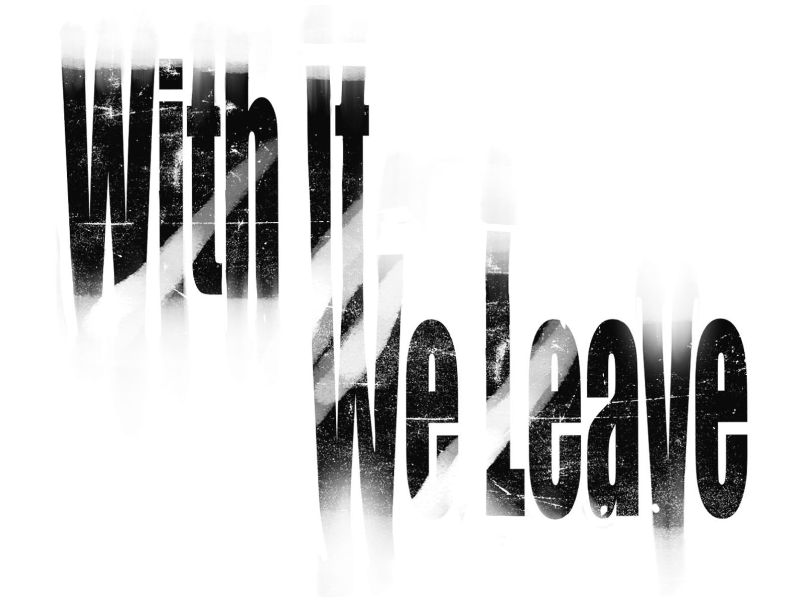 With it we leave logo