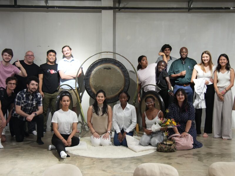 Freeman students at a wellness event in Bangkok, Thailand