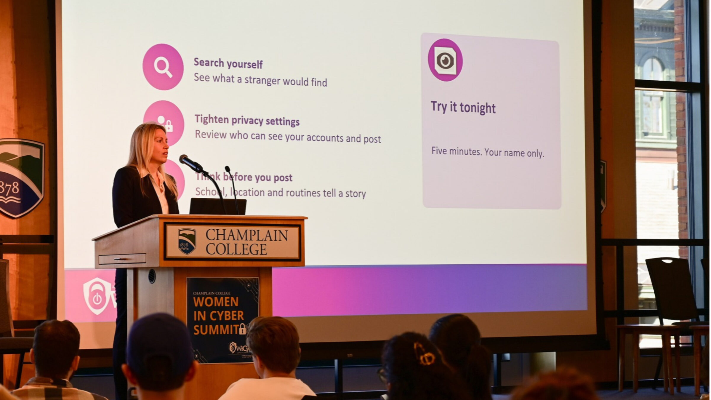 Keynote Speaker Stephanie Glass at Women in Cyber Summit 2026