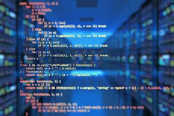 computer code on a screen