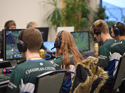 Image of students playing competitive esports